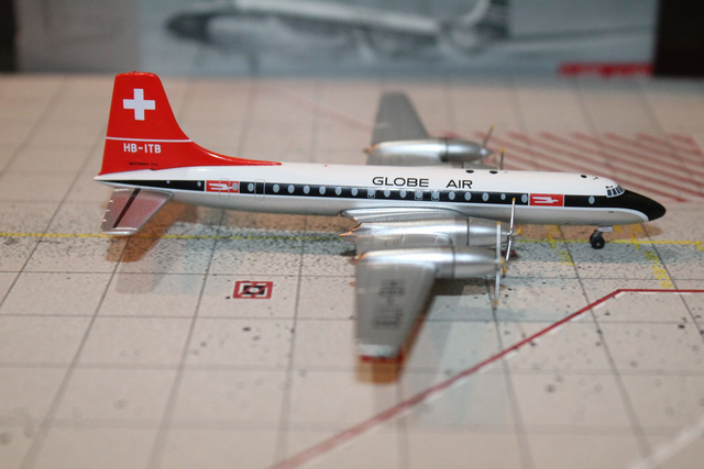 Globe Air Bristol Britannia (HB-ITB), 1:400, selten