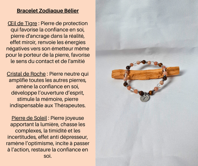181- Bracelet Zodiaque Bélier