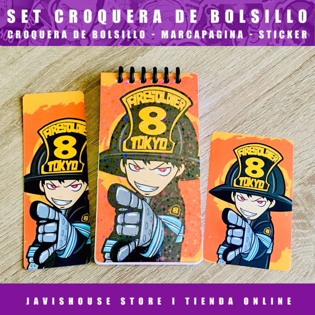 Set Croquera Fire Force