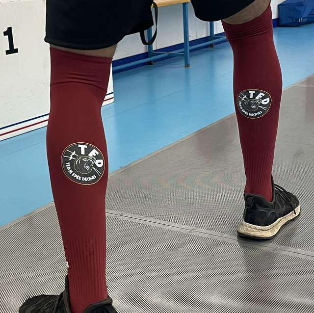 « Précommande » Chaussettes TEAM bordeaux 