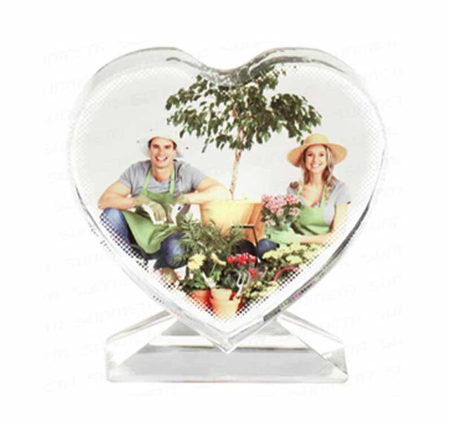 PORTAFOTOS CRISTAL CORAZON