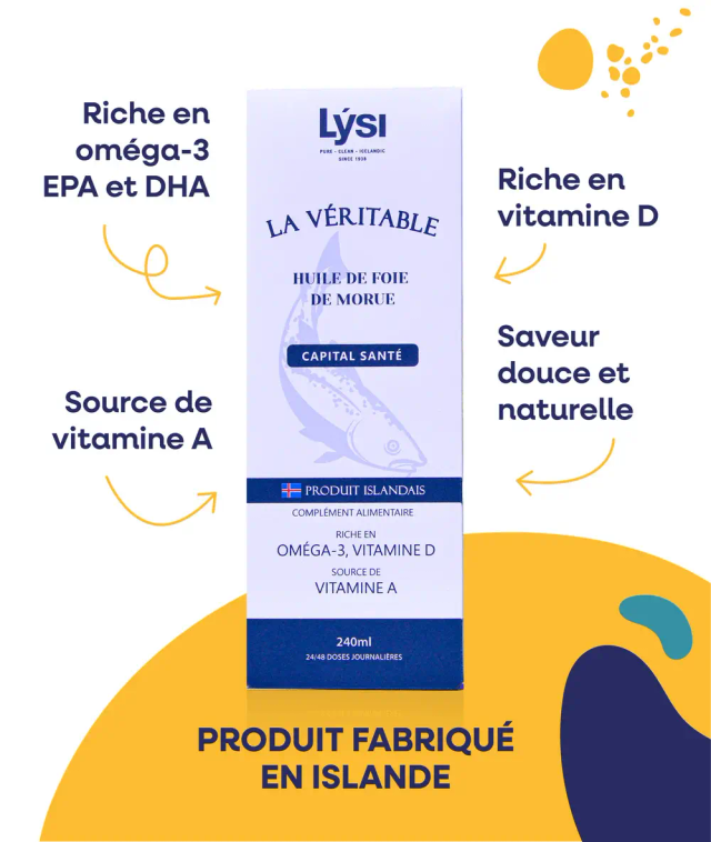 Lysi Huile De Foie De Morue Naturelle - 240 Ml