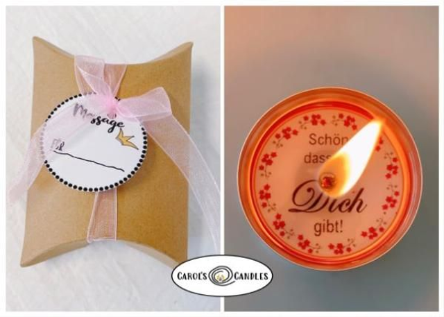 1er Teelicht - Schön, dass es Dich gibt