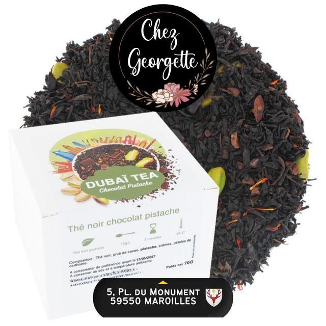 🆕 THÉ NOIR &quot;DUBAÏ TEA&quot; - Boîte vrac 70G