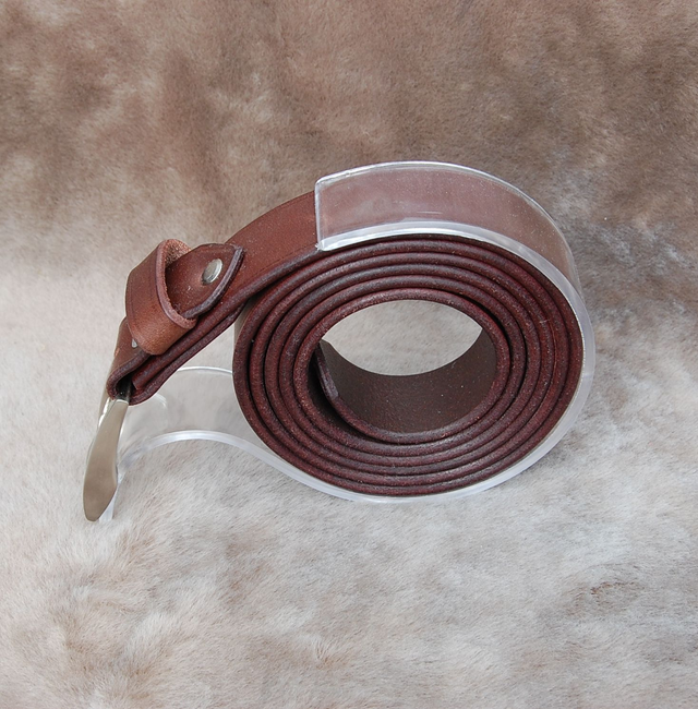 Ceinture en cuir en  30 mm de large  de fabrication auvergnate