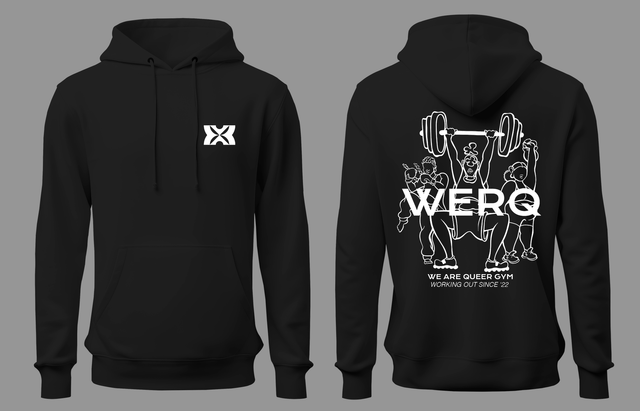 Hoodie Black/white