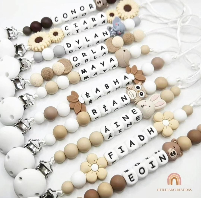 Personalised soother clip