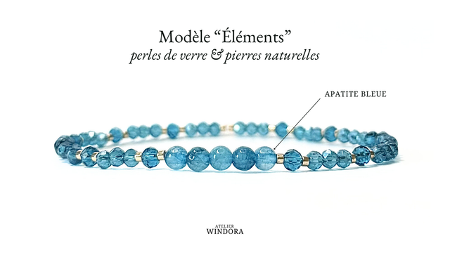 Bracelet | Apatite Bleue - Éléments V2