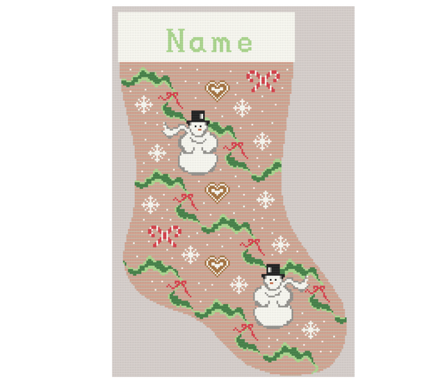 Needlepoint Kit - Christmas Stocking 'The Snowmen'