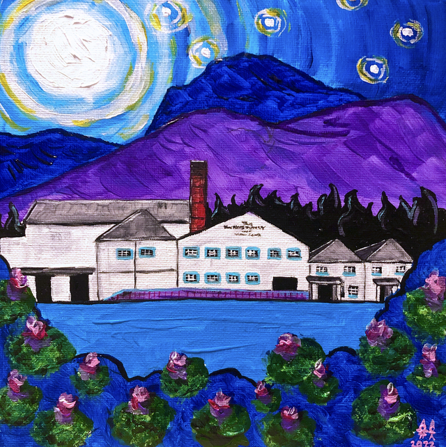 X4 Prints - Starry Night Ben Nevis Distillery 8"x8" (£7.50 a unit)