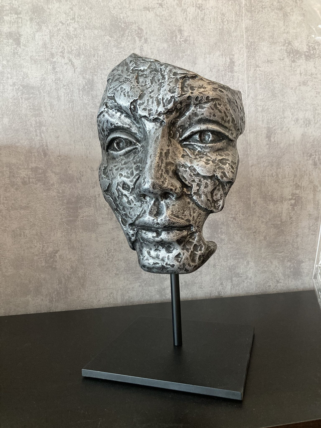 Deko Maske Luis silber