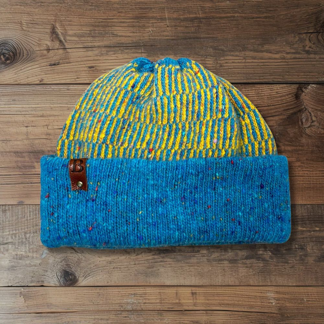 Soft Merino Wool Handmade Unisex Hat (Colour: Refresher)