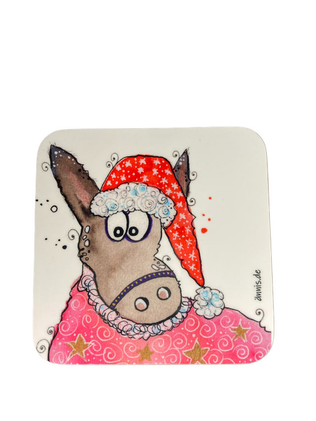 Untersetzer "Weihnachtsesel"