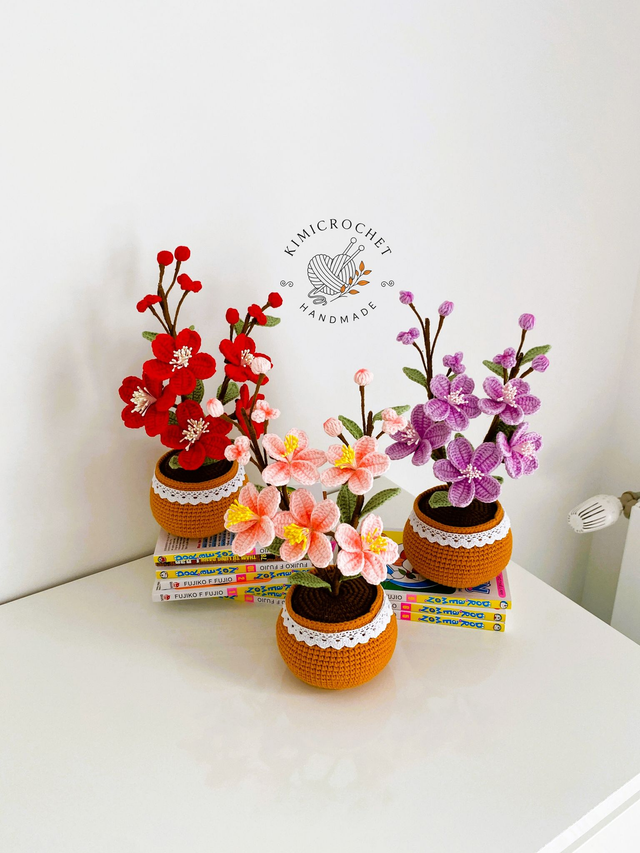 Cherry Blossom Sakura Flower Pot - Big Size