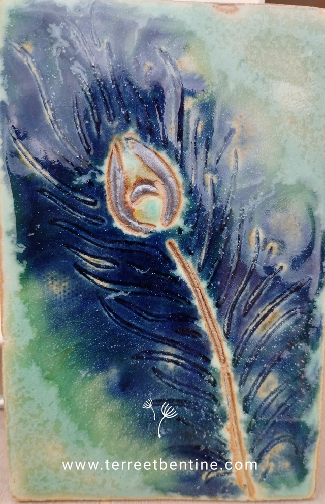 Carreau en grès  9 X 14 cm