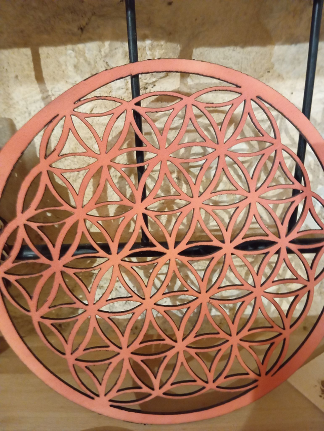 Fleur de vie en bois (Diam.27cm)