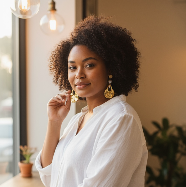 Boucles d’oreilles Perle d’eau douce & Nacre - Pureté & Douceur