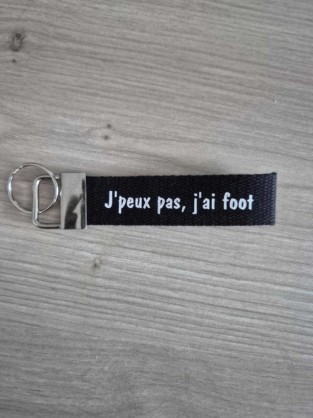 Porte clef J’peux pas, j'ai foot