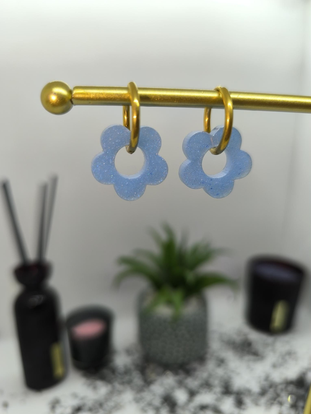 Pampilles interchangeables bleu ciel nacré 