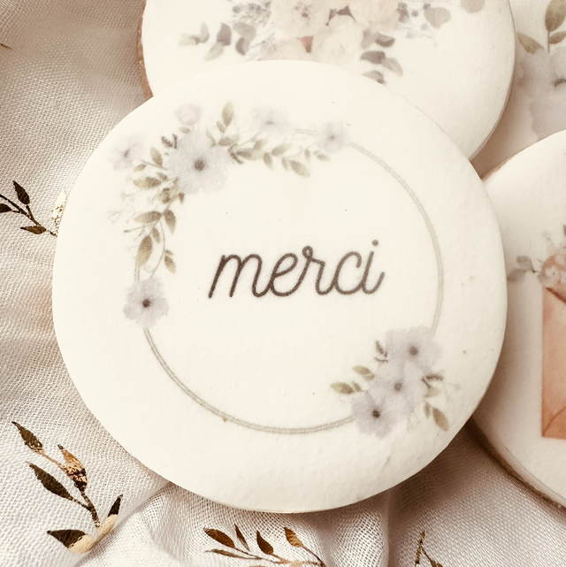 Tendre message - Merci - 6 biscuits - 180 grammes
