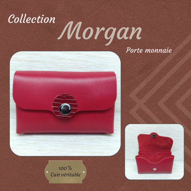 MORGAN Porte monnaie et Carte - Rouge