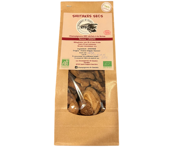 Shiitakés séchés entier