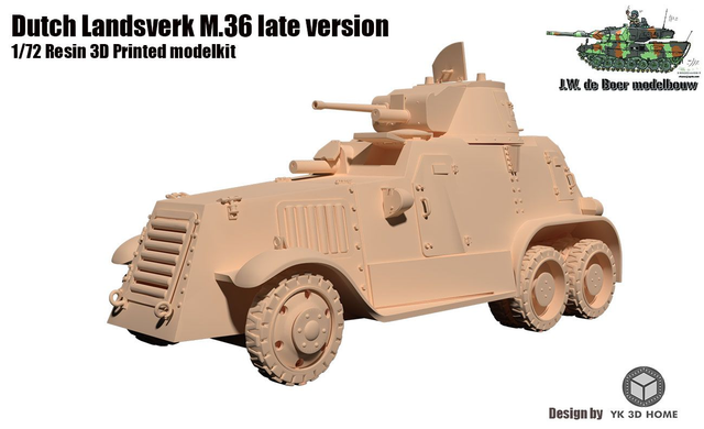 WW2 Landsverk M.36 Late Version 1/72