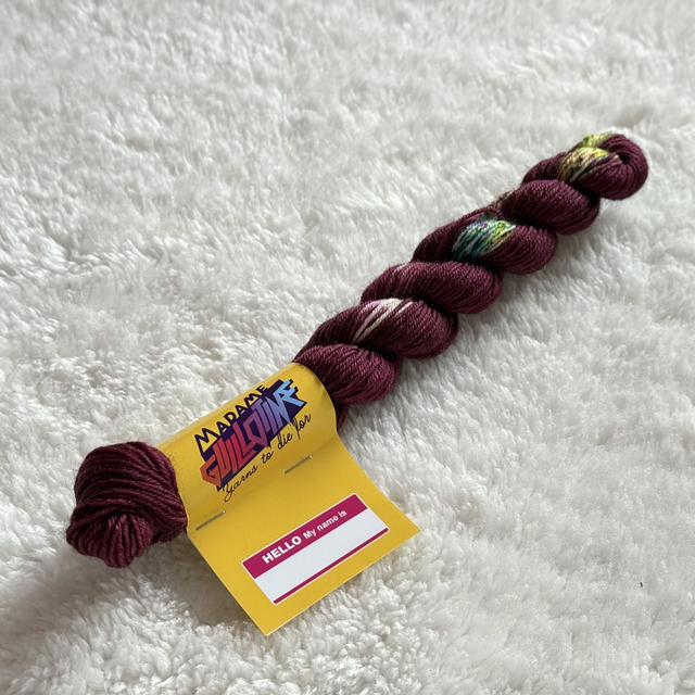 Speckled Plum — BFL Sock Mini — 20g