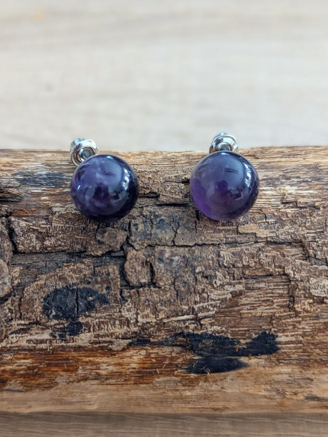 Boucles d'oreilles Améthyste 