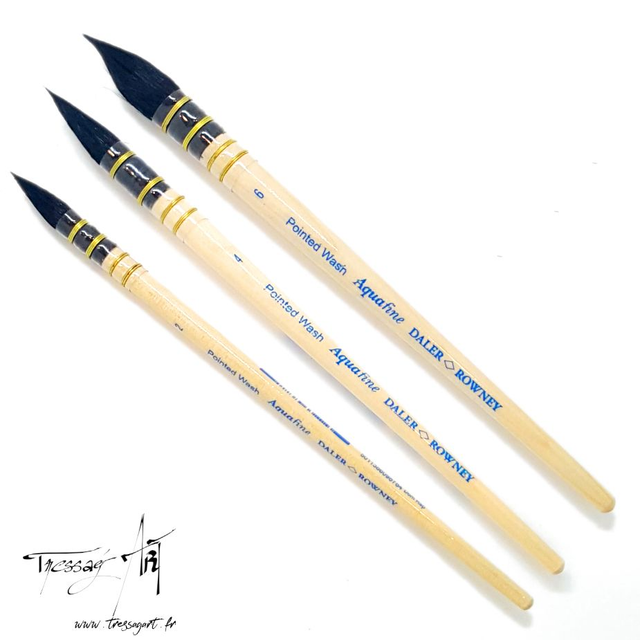 DALER ROWNEY - PINCEAU LAVIS AQUARELLE AQUAFINE POILS CHEVRE - CA105