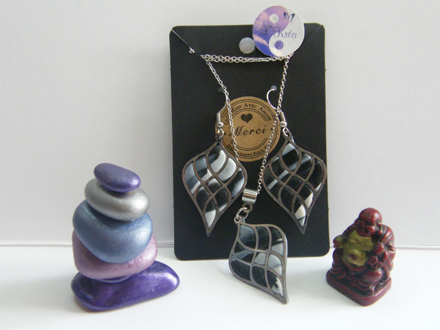 Goute d&#039;eau Noir/Gris/Blanc