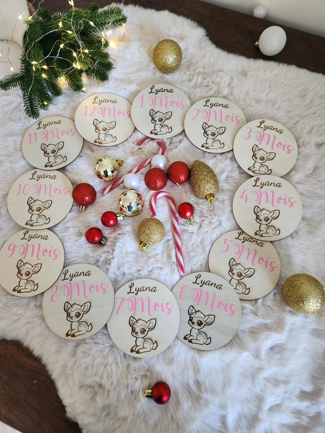 12 Cartes Naissance personnalisées