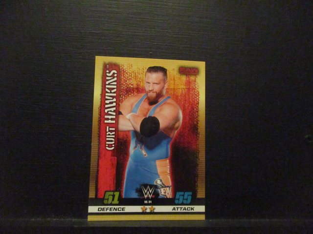 Curt Hawkins - Raw Slam Attax 10th Edition Original Trading Card #94