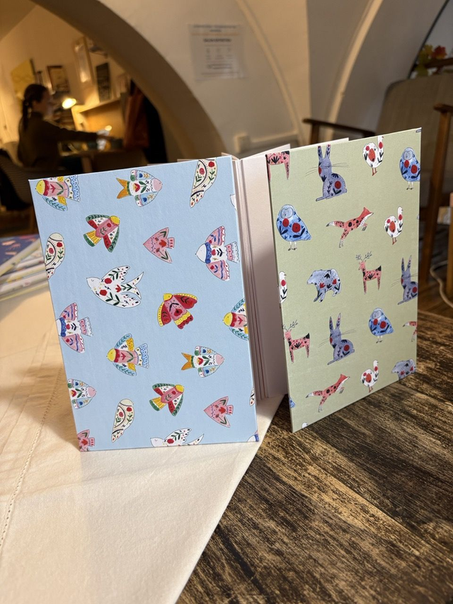 Oiseaux & Forêt – Carnet accordéon A5 multi-techniques