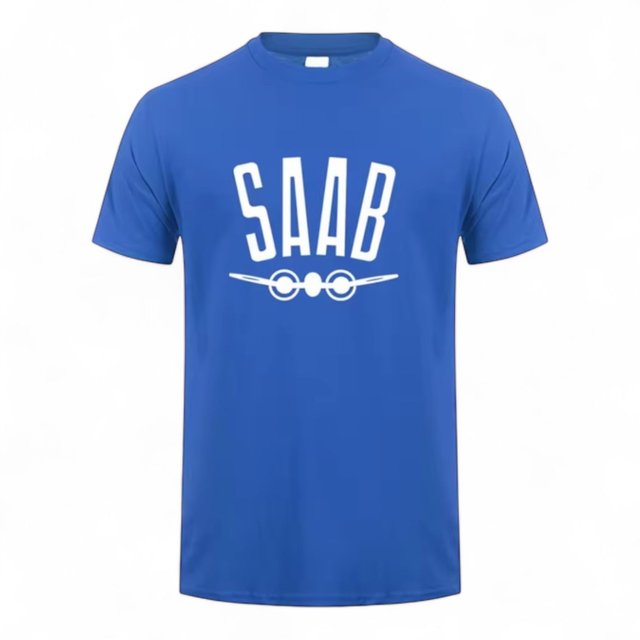 T-Shirt Saab 1949 blauw