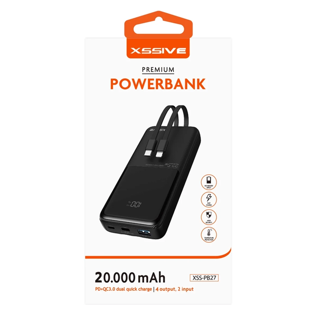  Batterie externe inclus Cables 20.000mAh XS-PB27 - Black