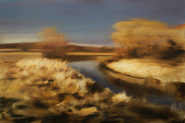 Cisza po burzy, 100x120 olej płótno 2025 oprawiony