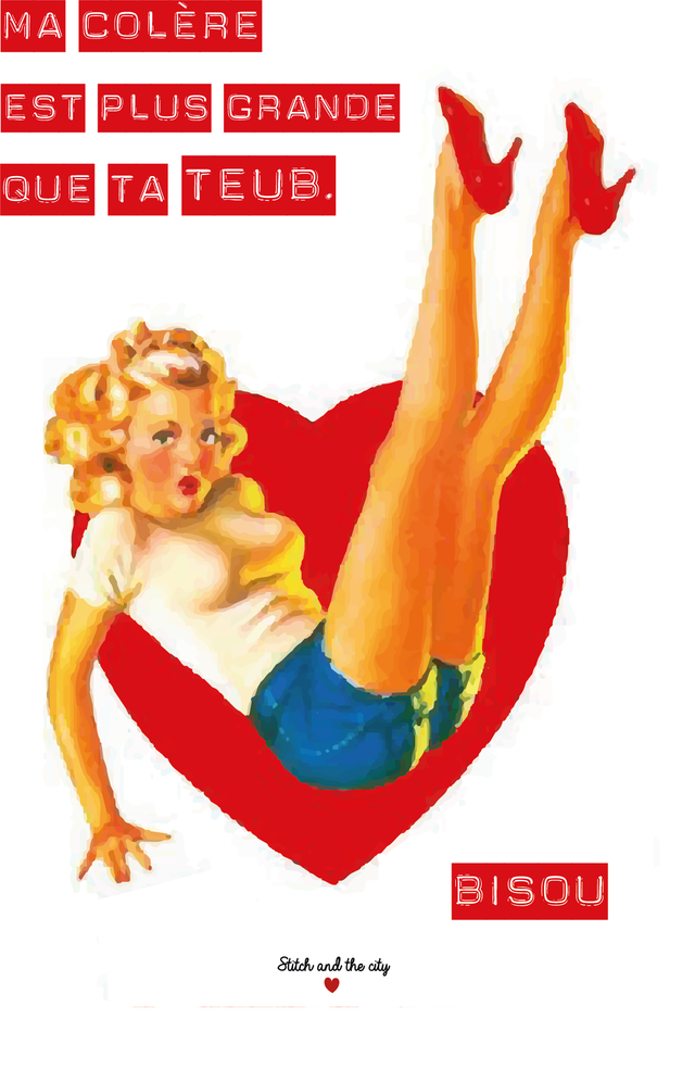 Carte Ma colère est plus grande que ta teub