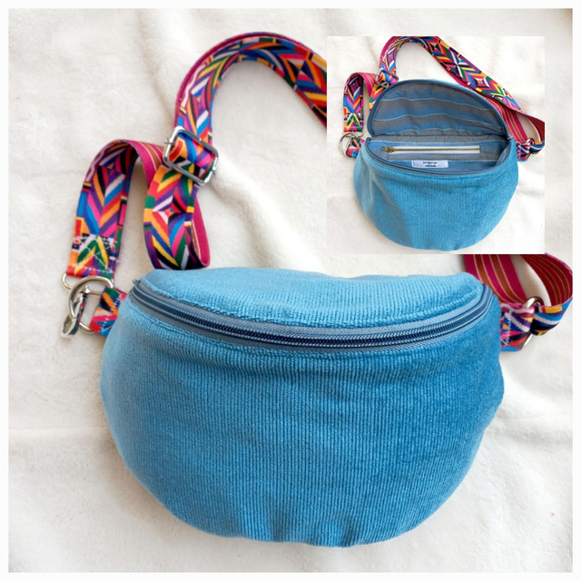 Sac banane fausse fourrure, velours côtelé ou sherpa mouton fait main