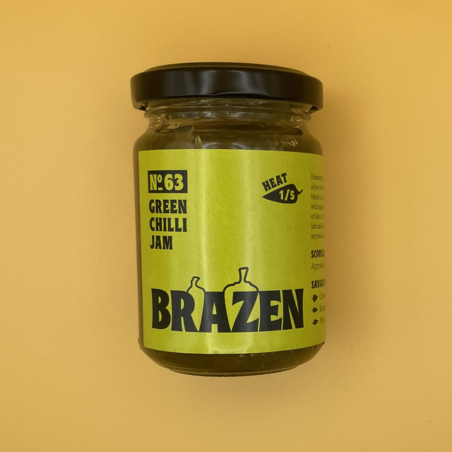 BRAZEN No.63 Green Chilli Jam (HEAT LEVEL 1/5)