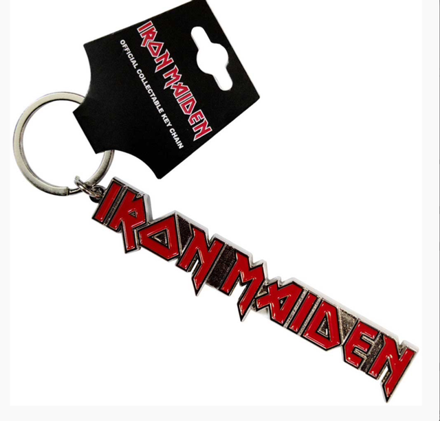 IRON MAIDEN KEYCHAIN: LOGO WITH TAILS