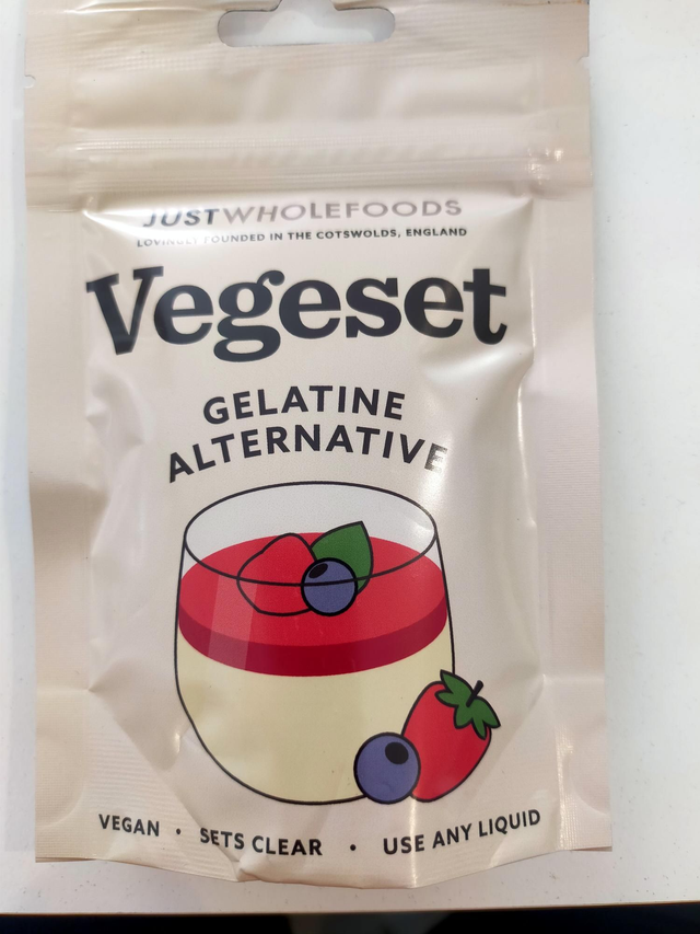  VegeSet Setting Agent 25g (Just Wholefoods) 
