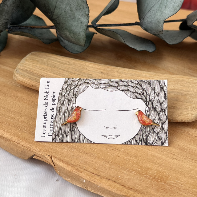 Puces oiseaux acier inoxydable 