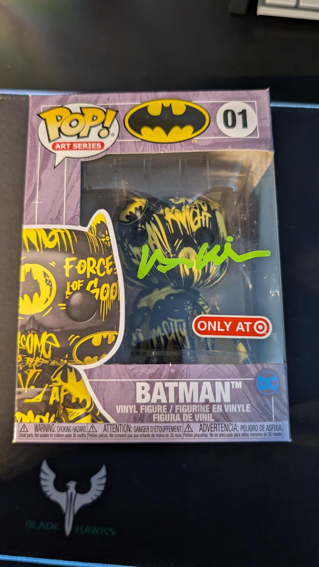 Funko Pop DC Batman Art Series 01 Signed By Val Kilmer with Celebrity Authentics Authentication 