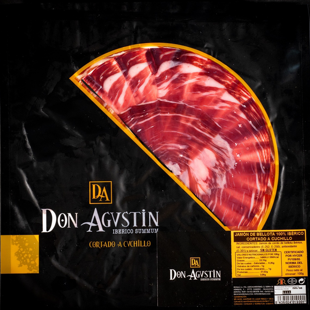 Jamón ibérico 100% bellota 100g (Idéal pour accompagner notre pan con tomate 🍅)