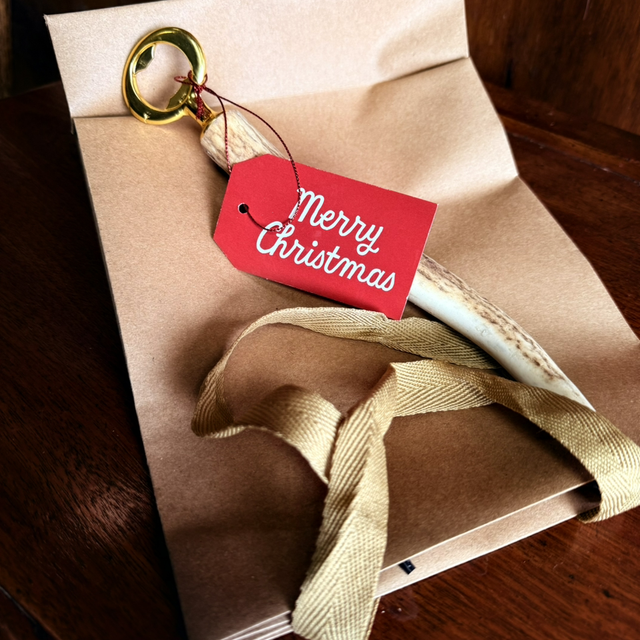 Antler handle bottle opener