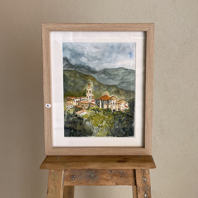 Aquarelle - Village Corse