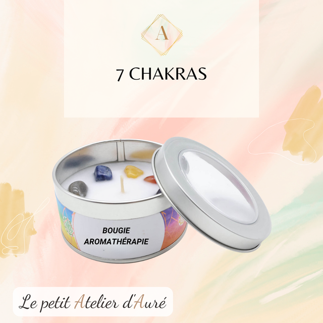 Bougie aromathérapie &quot;7 Chakras&quot;