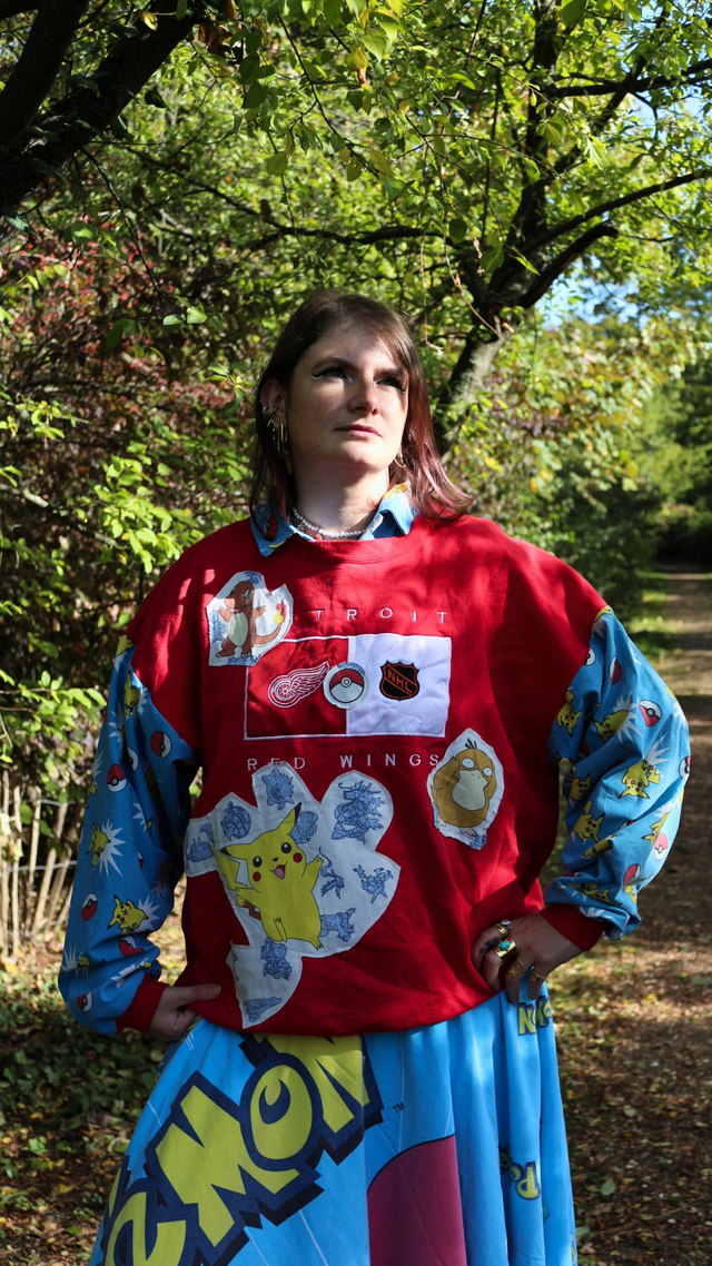 🌟 Sweat Vintage Pokémon – Pièce Unique - Taille XXL 🌟