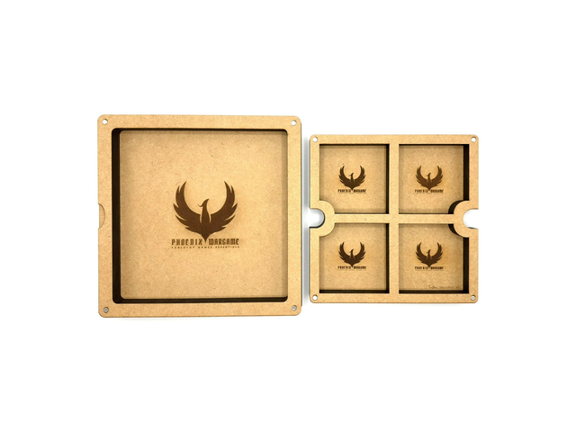 Boîte à compartiments et piste de dés pour AOS (M)